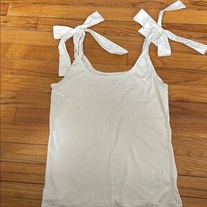 A New Day White Tie Front Camisole
